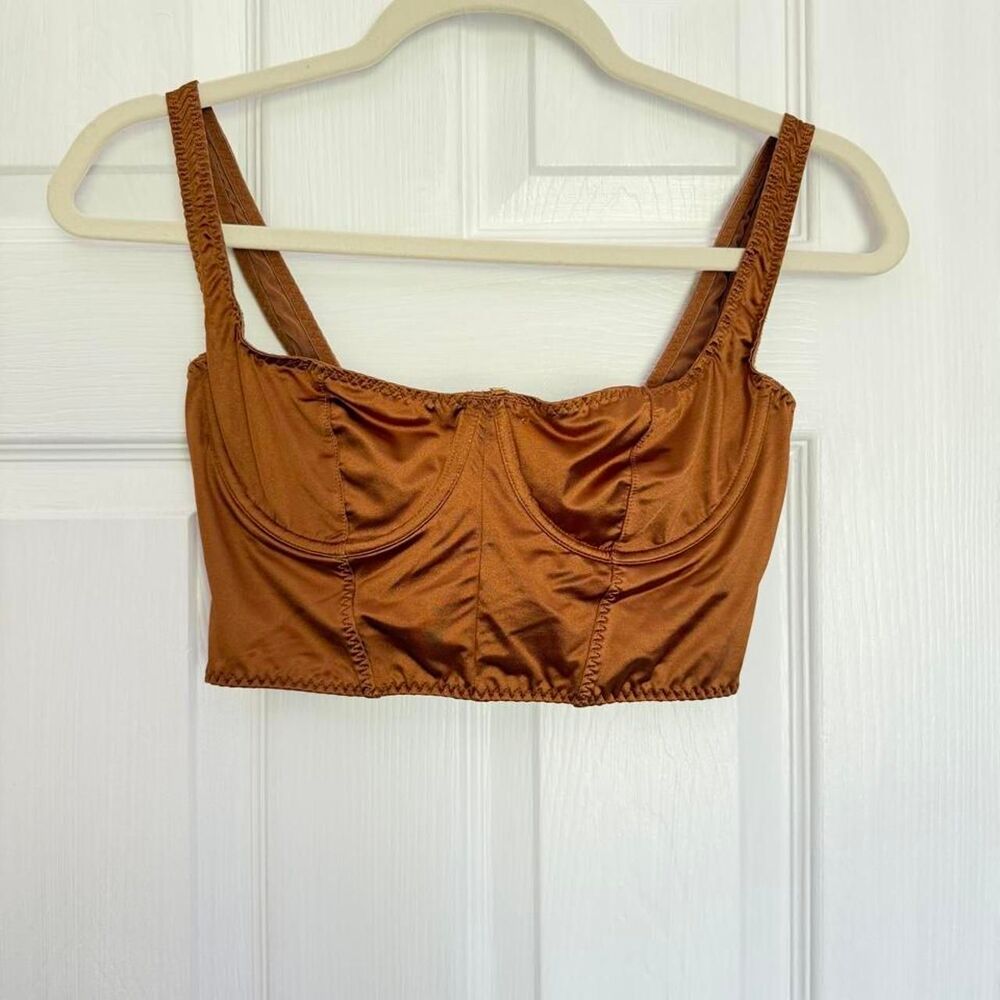 Skims Women's Brown and Orange Corset